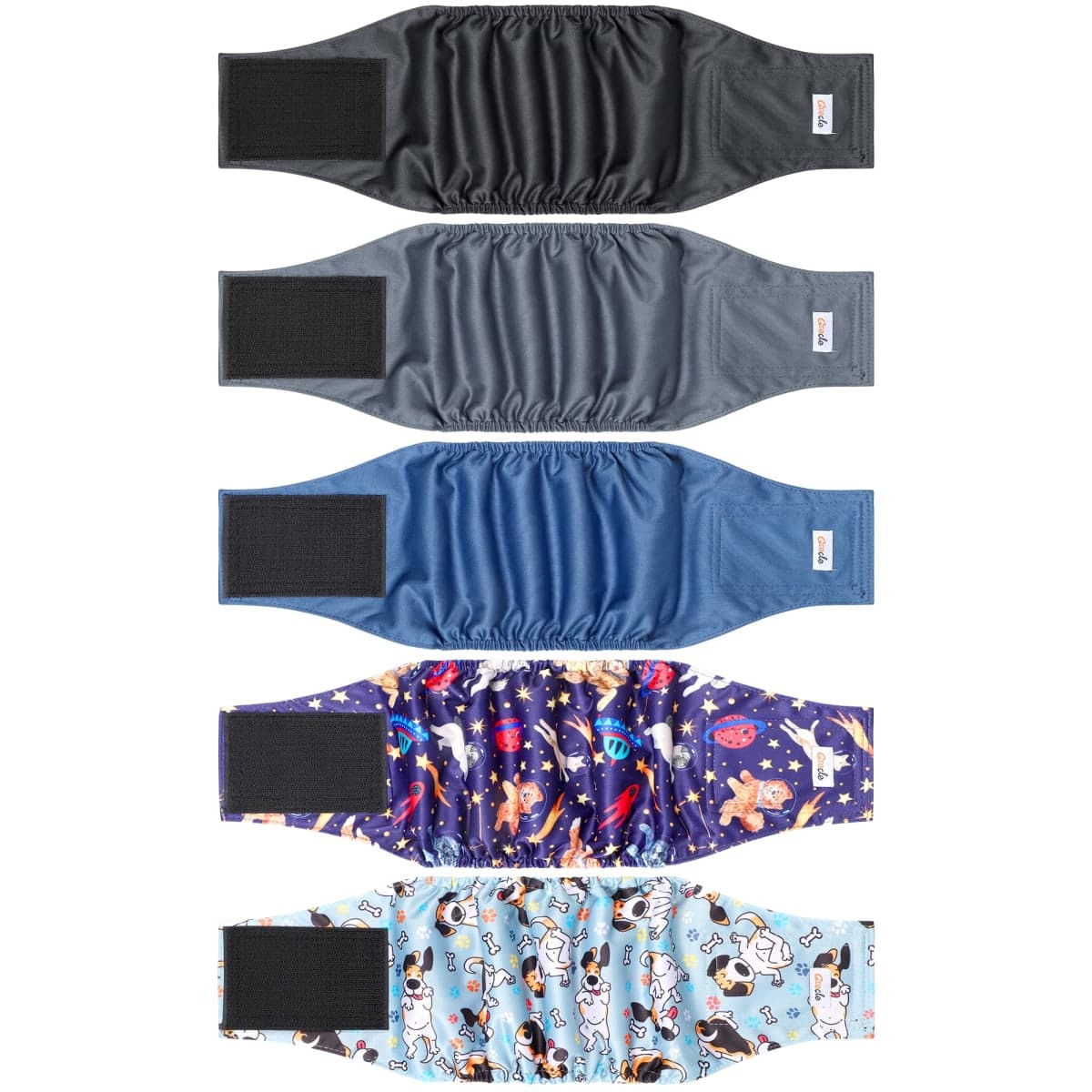 5 Pack Dog Diapers Male Reusable, Premium Belly Bands for Dogs, High Absorbing Male Dog Pee Wraps for Doggie in Incontinence or Excitable Urination Camouflage Pattern XL — image 1