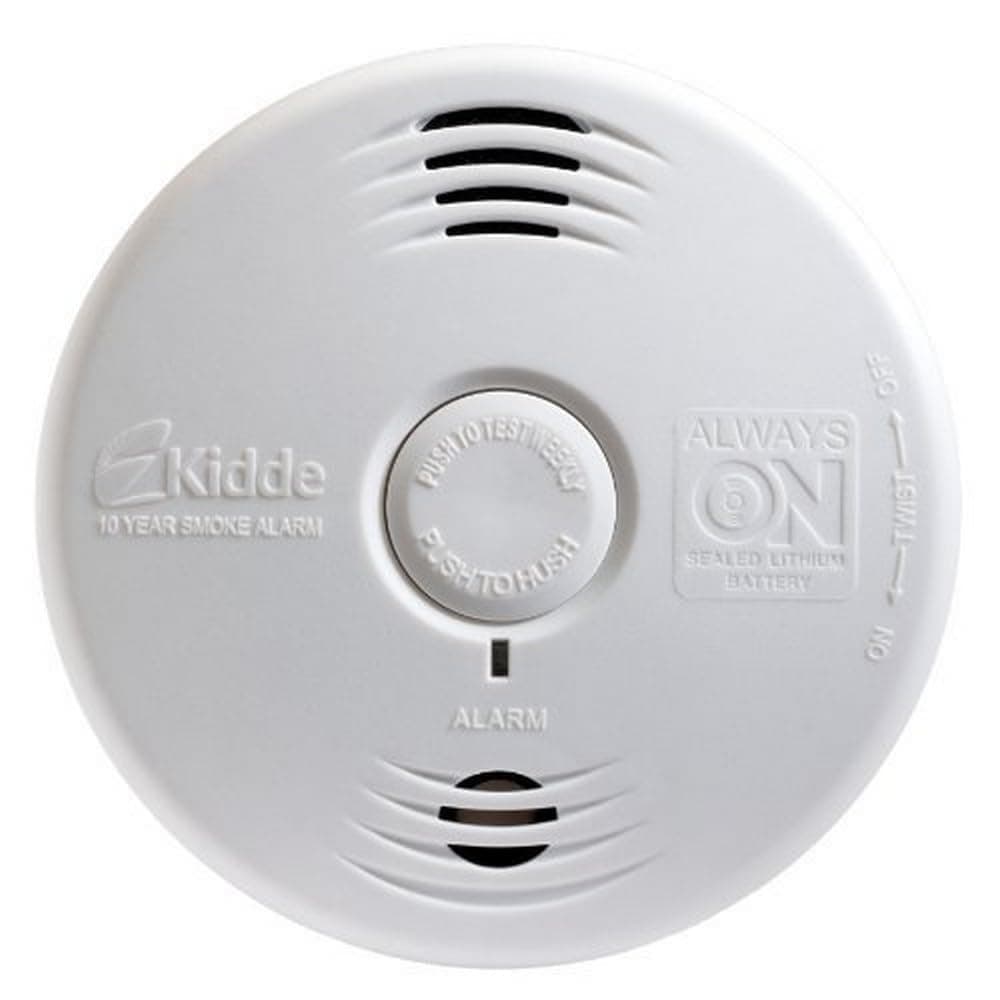 Kidde Smoke Detector, 10-Year Battery, Photoelectric Sensor Smoke Alarm, White — image 1