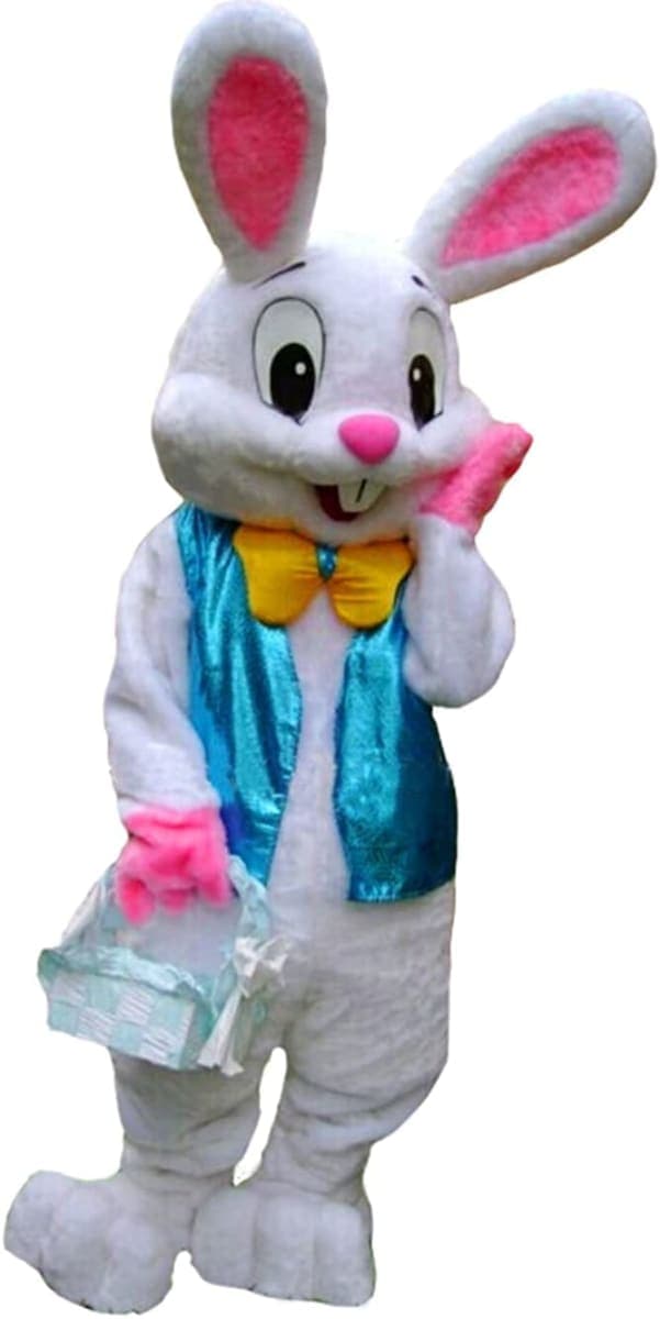 Easter Bunny Mascot Costume Rabbit Cartoon Fancy Party Dress Performance Suit Adult — image 1