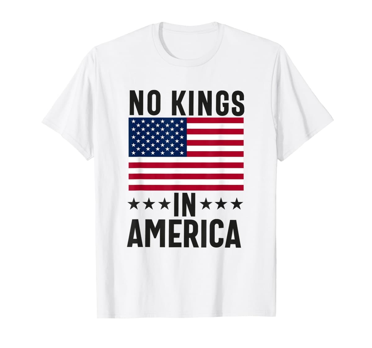 No Kings in America Flag Protest Save Democracy T-Shirt — image 1
