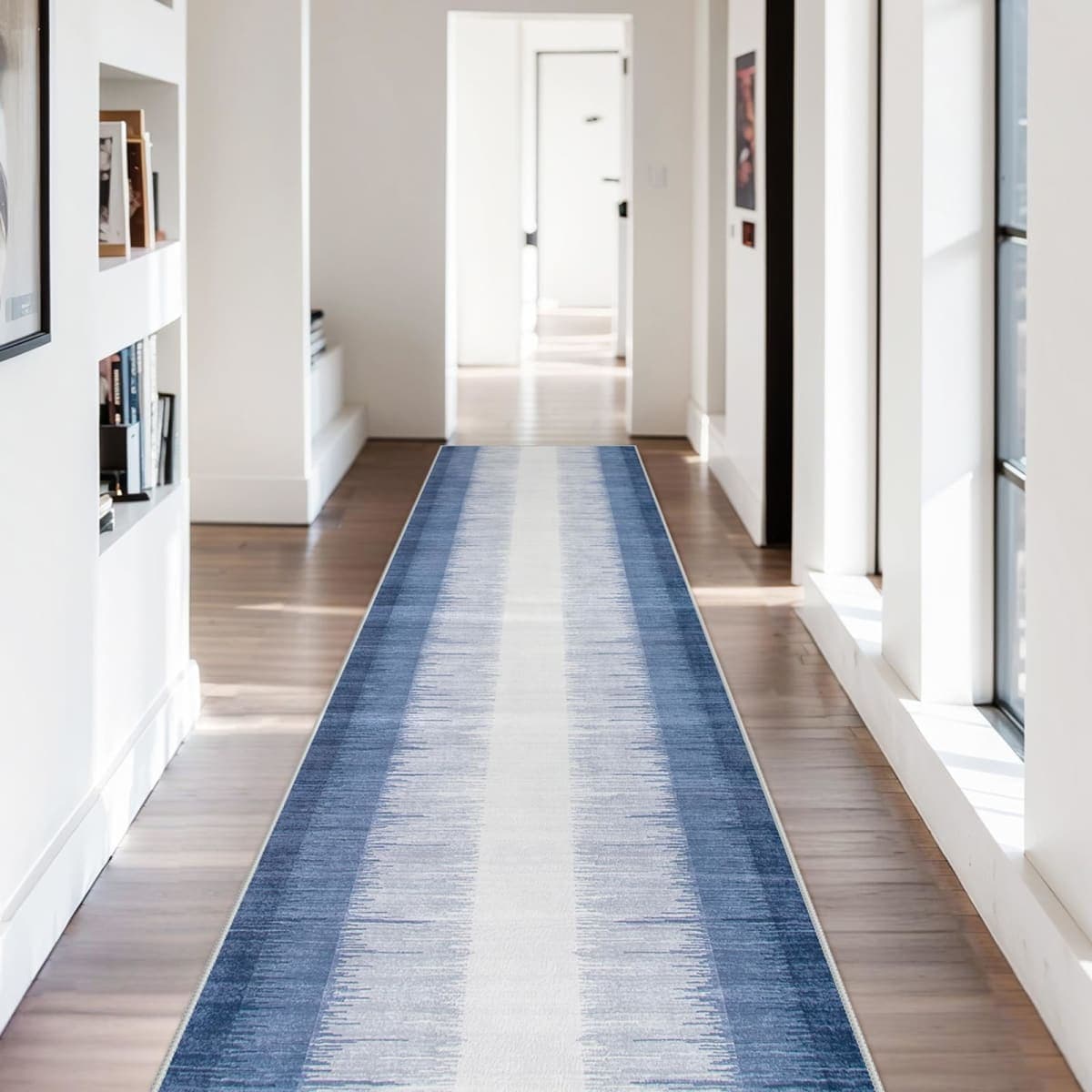 Lahome Ombre 2.5x12 Runners for Hallways Non-Slip, Washable Long Runner — image 1