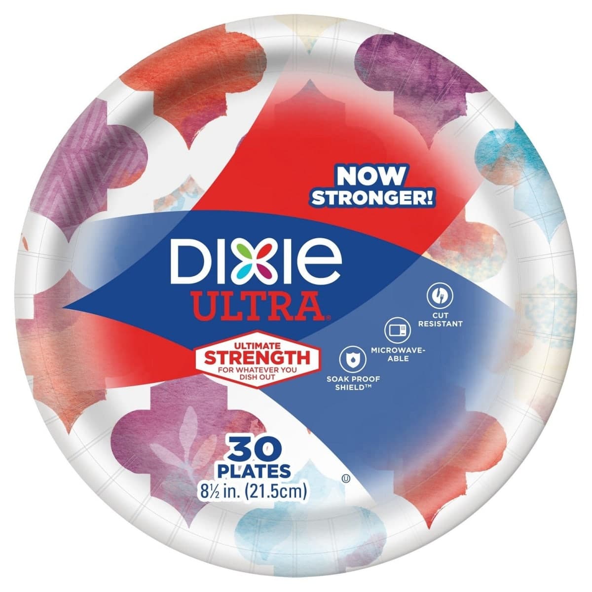 Dixie Ultra174; Limited Edition Paper Plates 8.5" Plates - 30ct Multi-Colored — image 1