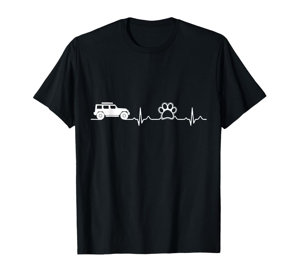 Offroad Driving and Dogs Paw Shirt for Men Woman, 4x4 4 Wheel Drive T-Shirt — image 1