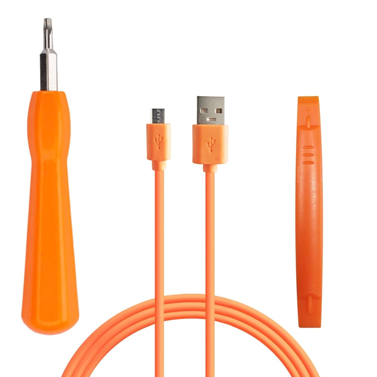Replacement for Ring Doorbell Screwdriver, Compatible with Ring Doorbell Charger Cord, Fit for Video Doorbell, Video Doorbell 2 4 3 and Pro Charging Cable Orange Tool Kit — image 1