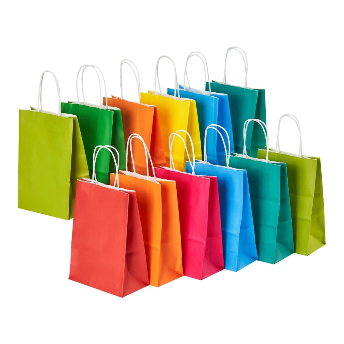 RACETOP Gift Bags with Handles 32 Pack 5.8x3.2x8.25 in, Small Paper Bags — image 1