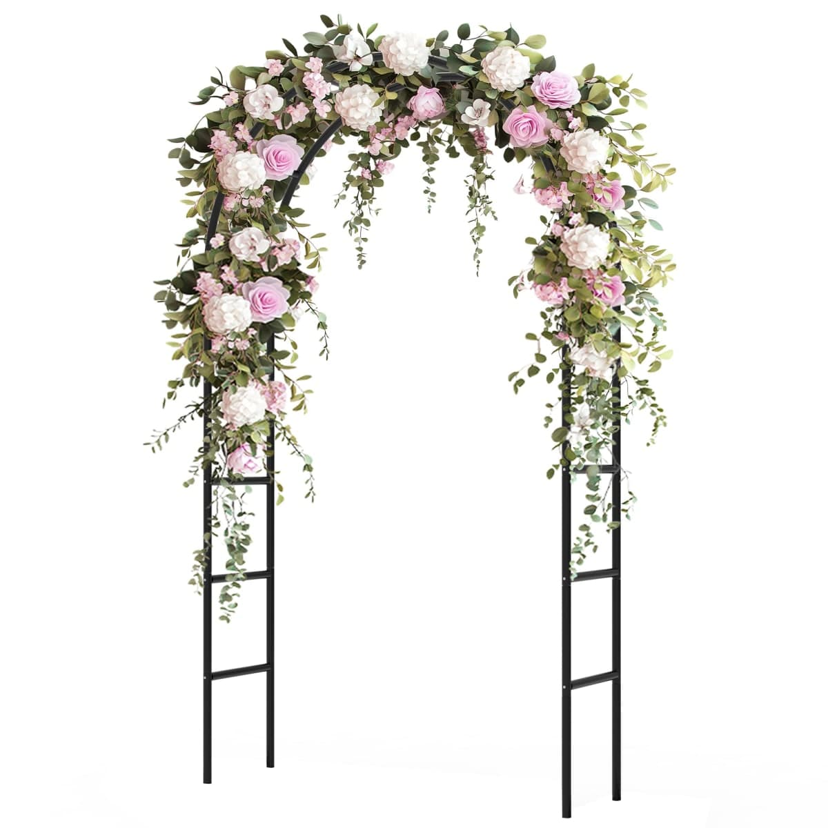 Trellume Trellis for Climbing Plants Outdoor - Height: 94.5", Width: 55", Sturdy Metal Garden Arbor with Rust-Proof Coating, Garden Arch for Wedding Decorations and Climbing Plants, Easy Assembly — image 1