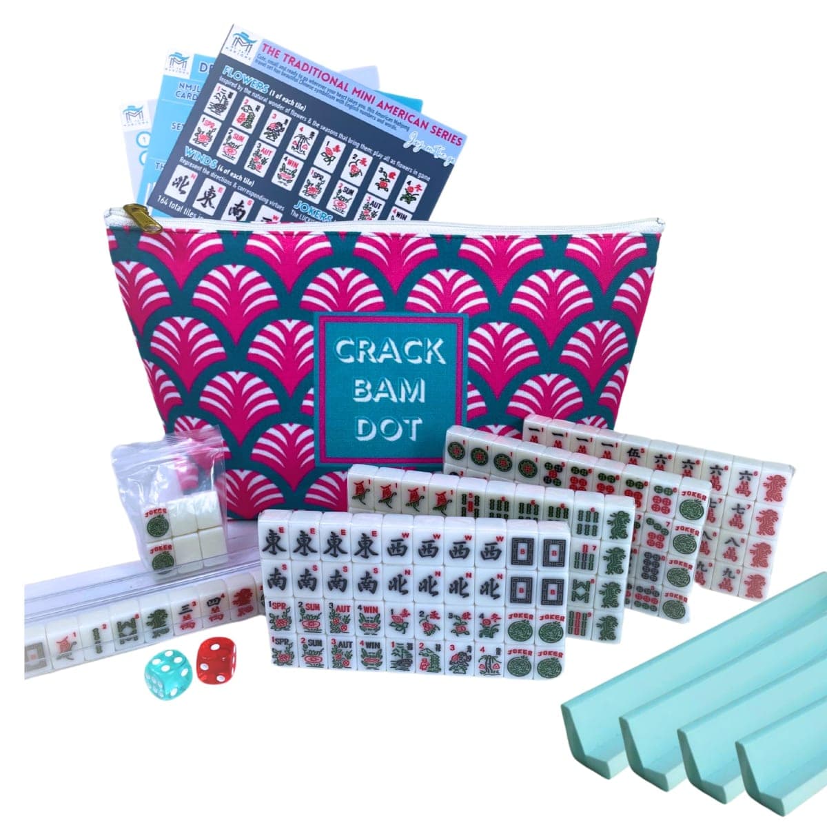 Mini American Mahjong Set for Travel and Fun | Small Size (0.8"x0.5"x0.4") | Gift or On-The-Go Game. (Special Edition) — image 1