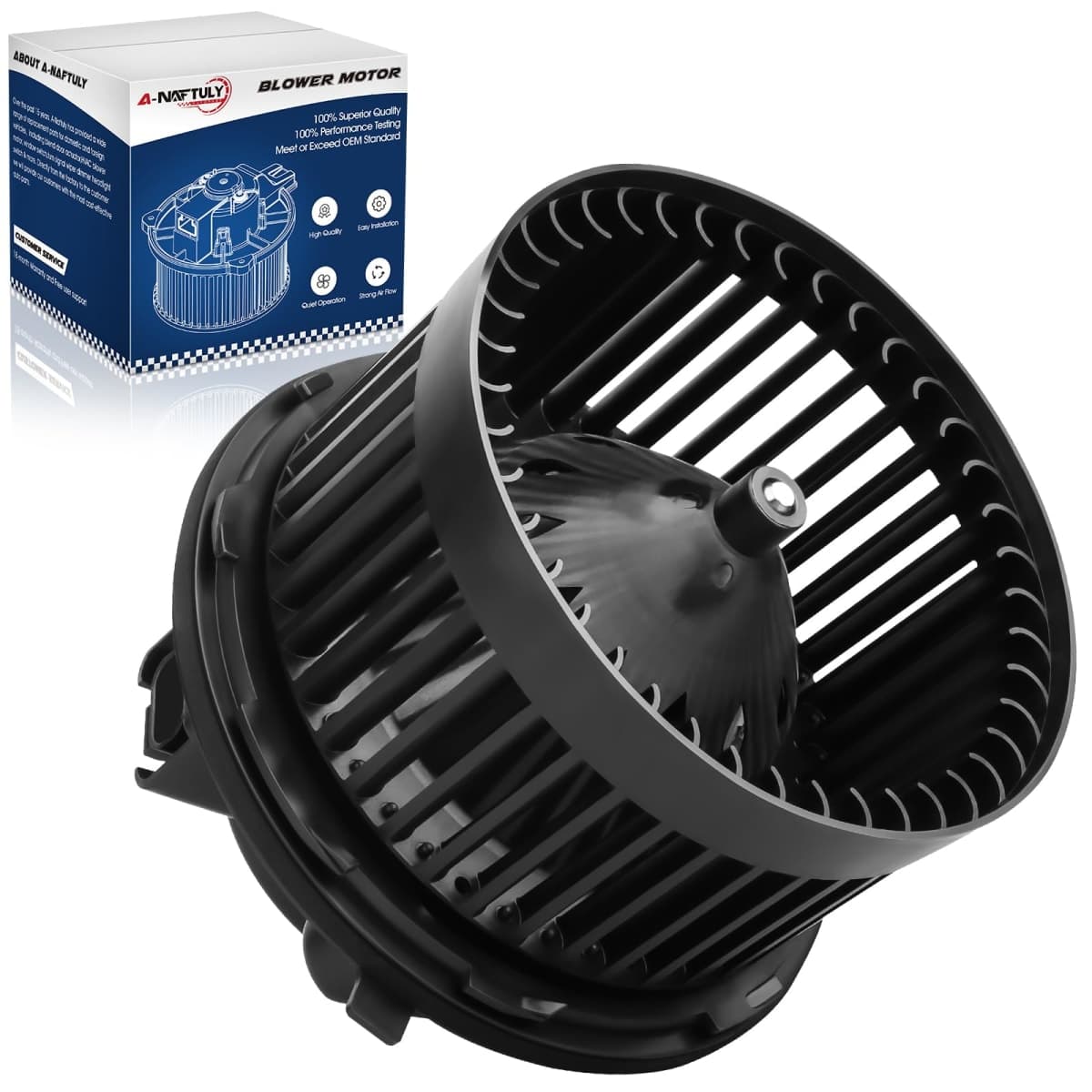 AC Blower Motor Fan Fits for Chevy Silverado 1500 2500 3500 Avalanche Suburban Tahoe GMC Sierra Yukon Cadillac Escalade 1999 2000 2001 2002 2003 2004 2005 2006 HVAC Heater Blower Motor Replace 700089 — image 1