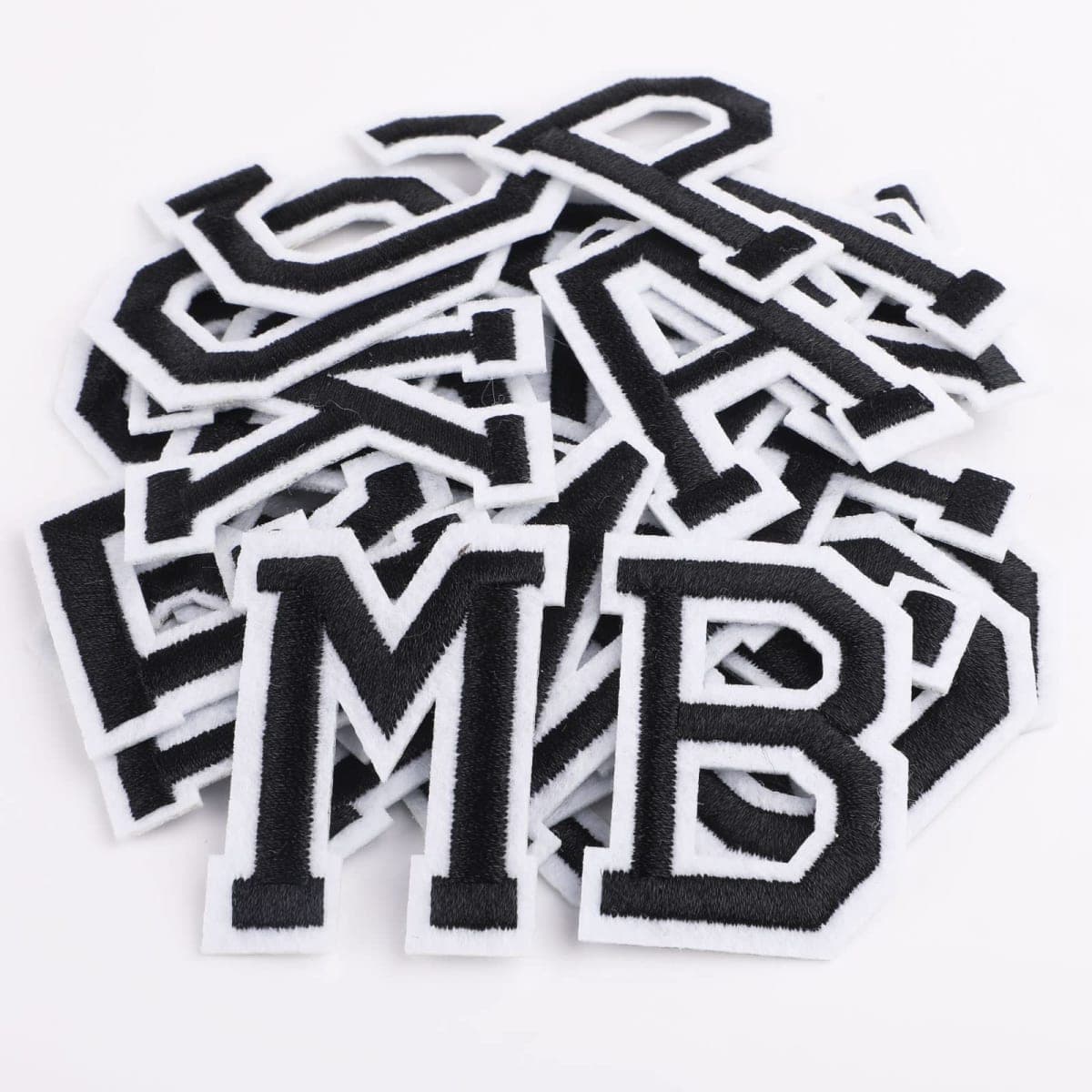 Iron On Letters, 52 Pcs Letter Patches with Ironed Adhesive — image 1