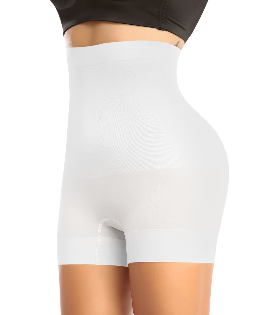 Werena Seamless Slip Shorts for Women Under Dress Shaping Boyshorts Panties Tummy Control Shapewear, #2 White(low Smooth), Small — image 1