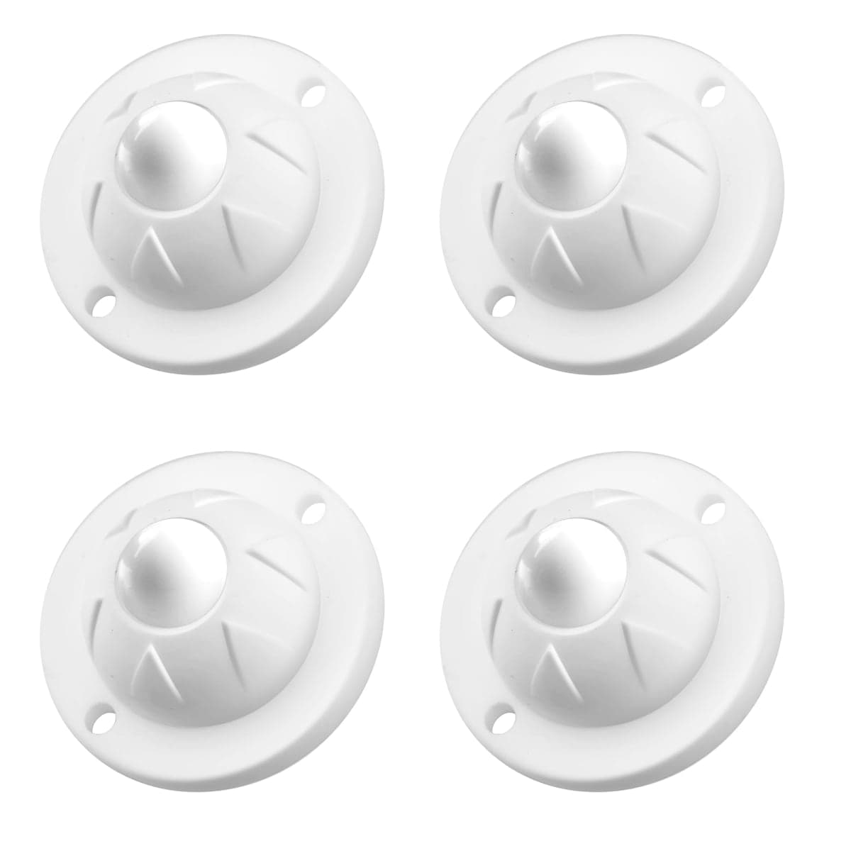 PlusRoc 8 Pack Self Adhesive Caster Wheels 1 Inch for Furniture, Load Capacity 28LBS Per Wheel, Low Profile Swivel Wheels for Small Appliance Storage Bins, Black — image 1