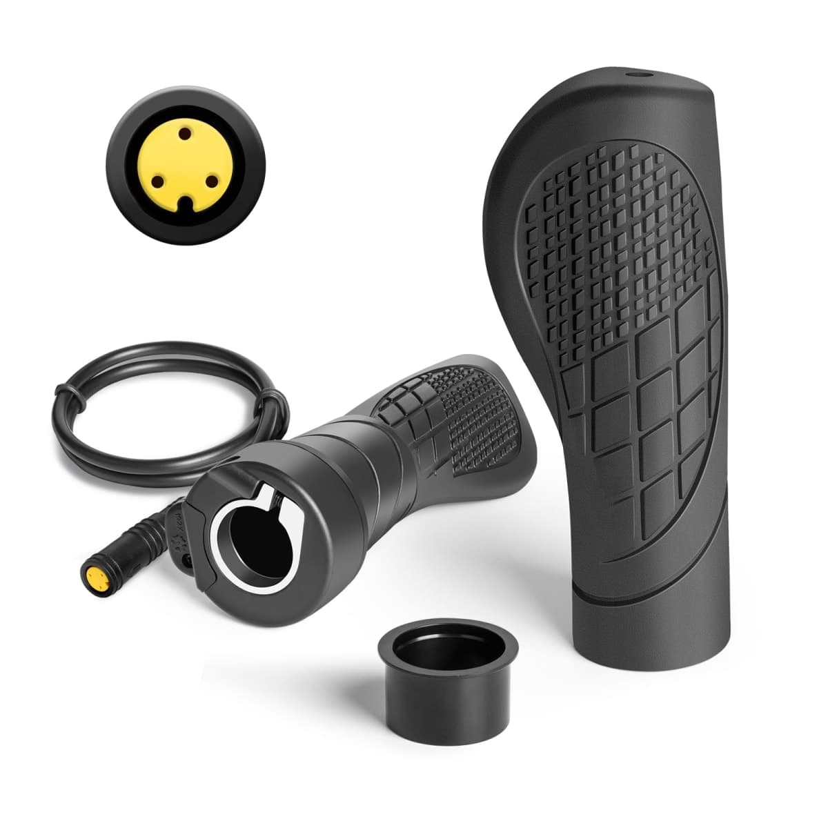 E-Mangue Half-Twist Throttle for Electric Bike, Waterproof Speed Throttle Handlebar for BAFANG BBS01B BBS02B BBSHD Mid Motors Conversion Kit Accessories — image 1