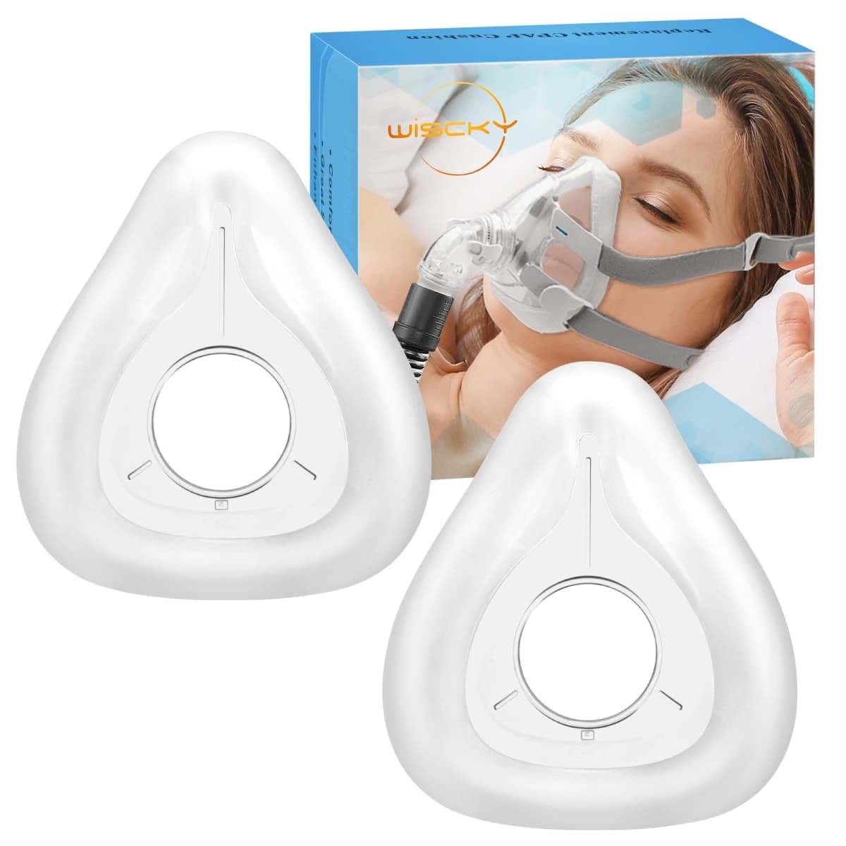 Replacement Mask Cushion for AirFit F20, 2 Packs Reliable Seal & Perfect Fit for Full Face Mask - Accessories Replacement Supplies(Medium) — image 1