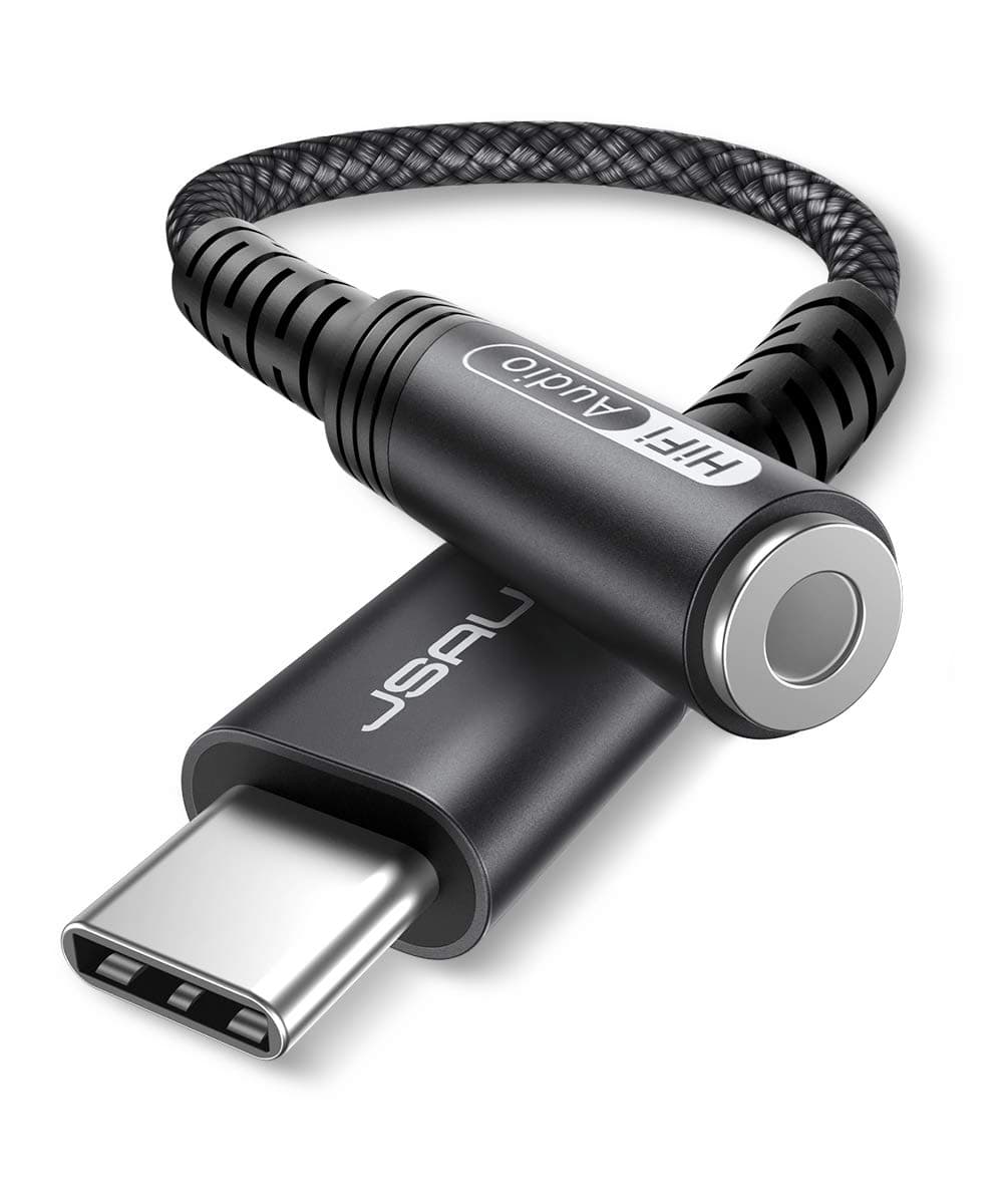 JSUAX USB Type C to 3.5mm Female Headphone Jack Adapter 1-Pack — image 1