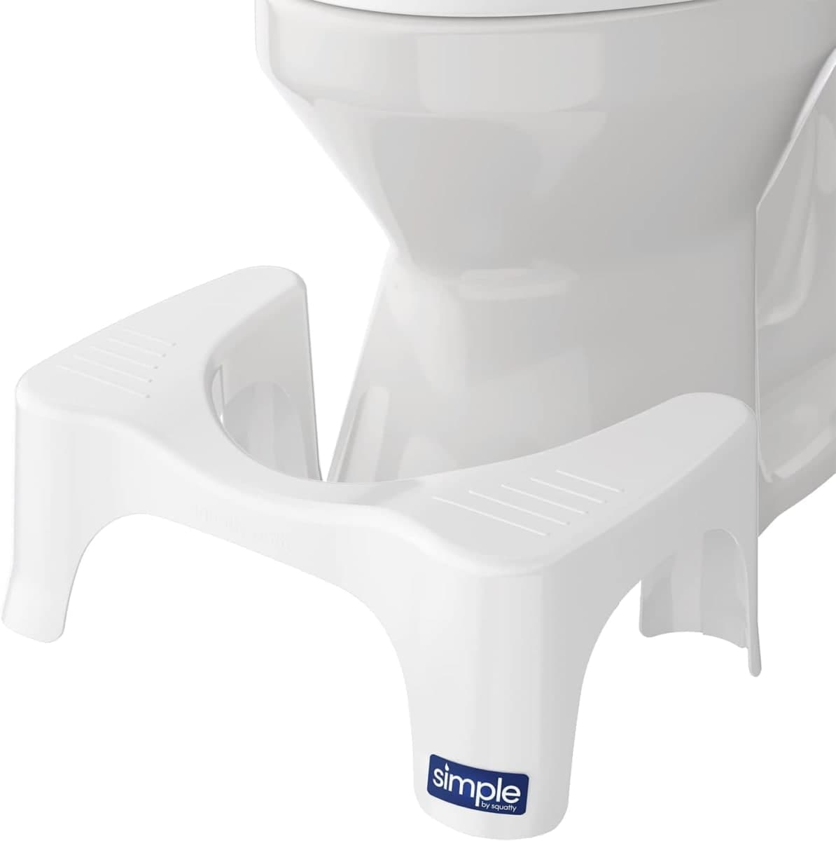 Squatty Potty Simple Bathroom Toilet Stool, White, 7" — image 1