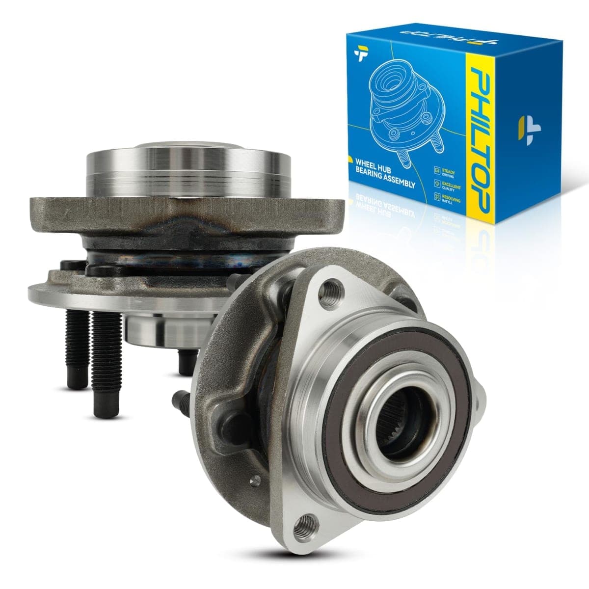 PHILTOP 513408 x2 Front Wheel Hub Assembly Fit for Chevy Cruze — image 1
