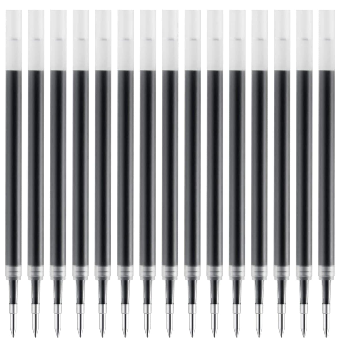 Jukjvtiy 20 Pcs Ink Pen Refills Compatible with Pilot G2, Sharpie Gel Pens 0.5 Refills Black, Fine Point Pen Refills for Click Pens — image 1