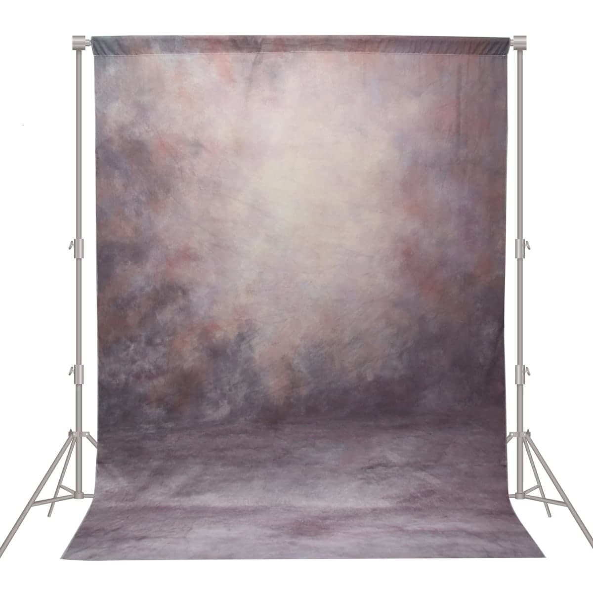 Haboke 8x10ft Durable Polyester Vintage Photography Backdrops Abstract Dark Purple and Red Photo Backdrop for Studio Booth Props Portrait Backgound — image 1