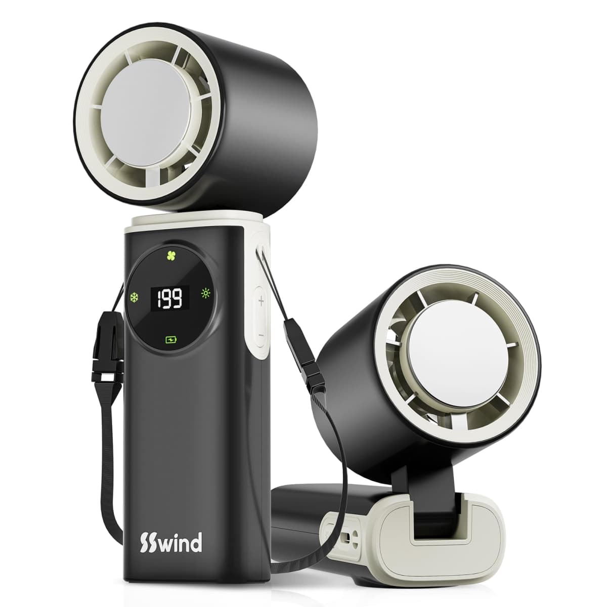 SSWind Portable Handheld Fan With Cooling Function(black) — image 1