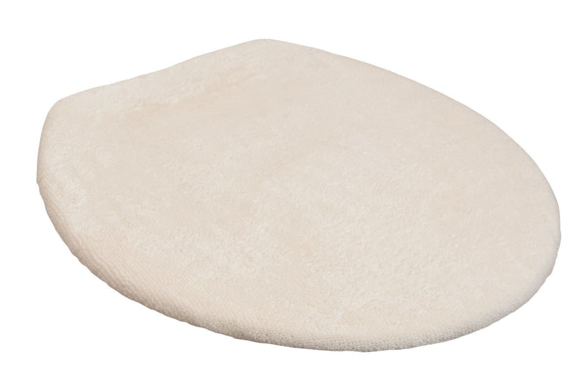 Toilet Lid Covers, Ivory — image 1
