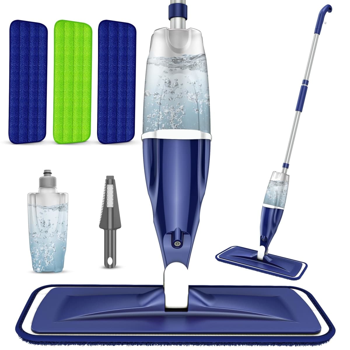 EXEGO Spray Wet Mops with 3X Washable Reusable Pads for Floors Cleaning — image 1
