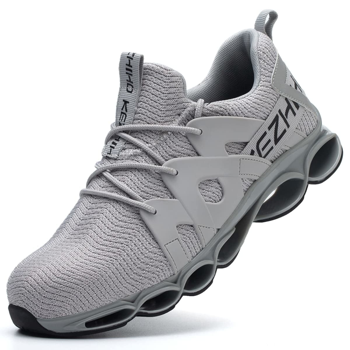 Kezhiho Steel Toe Shoes for Men Women Cushion Comfortable Work Shoes Lightweight Breathable Sneakers Slip Resistant Indestructible Construction Industrial Safety Shoes (KZHUS-D0200341.5) — image 1