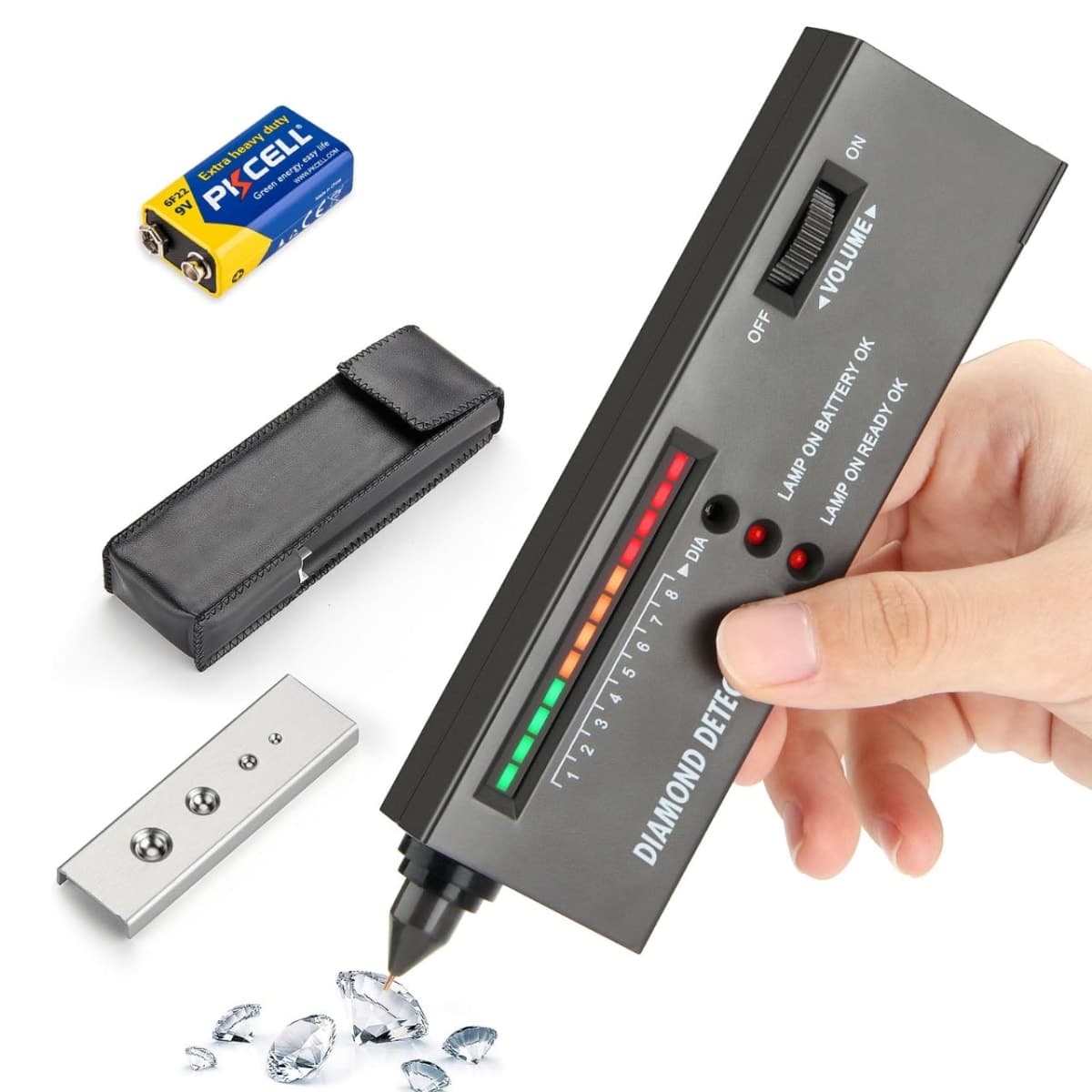 Siziviki Diamond Tester, Professional Jeweler Diamond Detector, Gemstone Identifier, Metal Detection Limitation — image 1