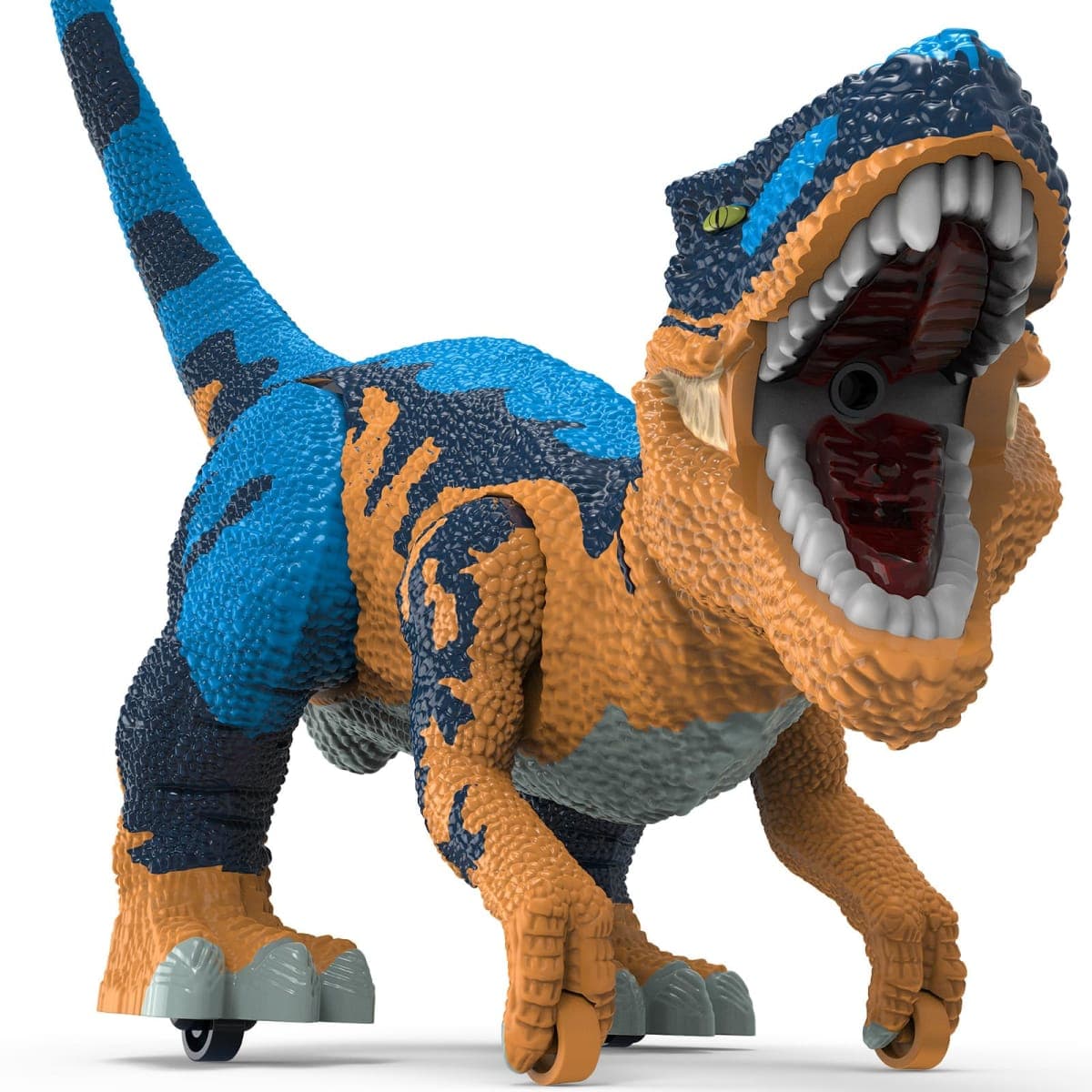 Large Dinosaur Toys for Kids 3-9, Big Dinosaur Tyrannosaurus rex Figure Toy Belly Storage, Gliding Wheels, Lights Sounds & Mist Spray – T-Rex That eats Toy for Boys Gift.. (Dark blue) (Dark Blue) — image 1