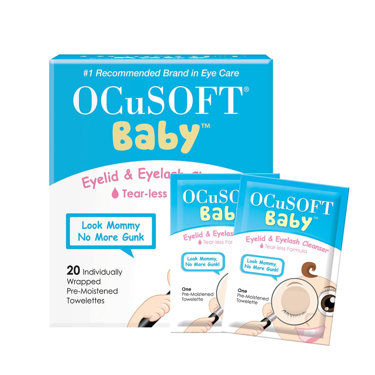 OCuSOFT Baby Eyelid and Eyelash Cleanser, Pre-Moistened Towelette, 20 Count — image 1