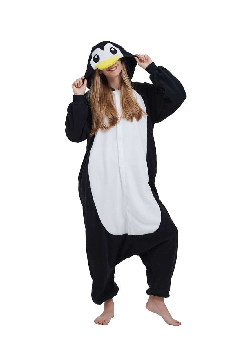 SimZoo Adult Animal Onesie Pajamas, Men and Women's Animal Cosplay Costume Sleepwear, One-Piece Unisex Homewear — image 1