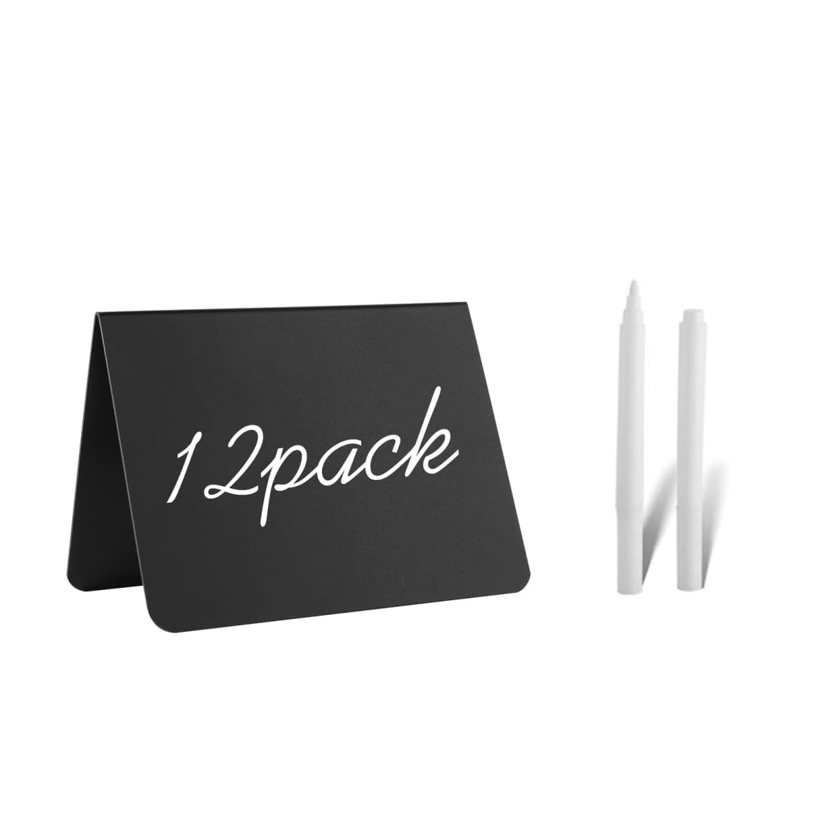 12 Pack 4"x3"Mini Chalkboard Signs for Chalk Sign for Food - Party - Buffet - Table Sign Chalkboard - Wedding - Bakery - Small — image 1