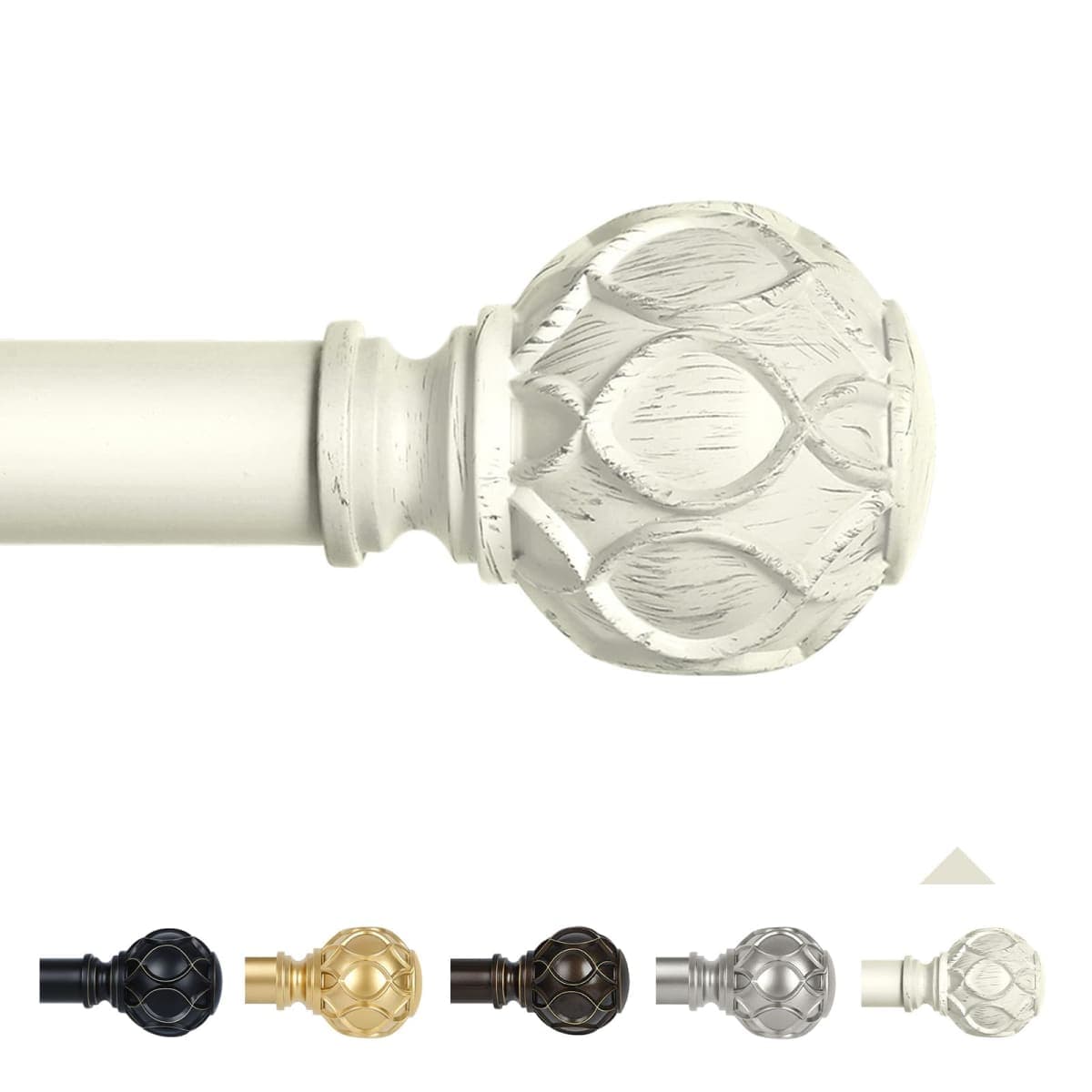 TANGWIN Farmhouse Curtain Rod Adjust 18-45",Heavy Duty Boho,Antique Bronze — image 1