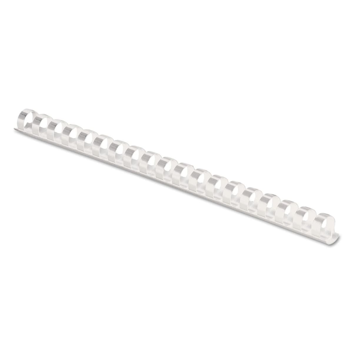 Fellowes Plastic Comb Bindings, 0.3-Inch, 55-Sheet Capacity, 100-Pack, White (52371) — image 1