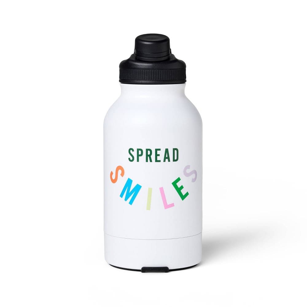 "Spread Smiles" Water Bottle with Built in Bowl - The Cuddle Collab with Ellie & Emma — image 1