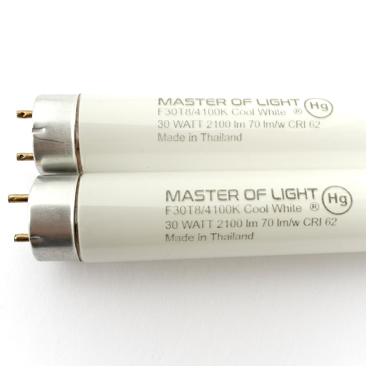 Master Of Light F30T8/CW T8 Fluorescent Bulb, 36", 30W, 4100K, 2-Pack — image 1