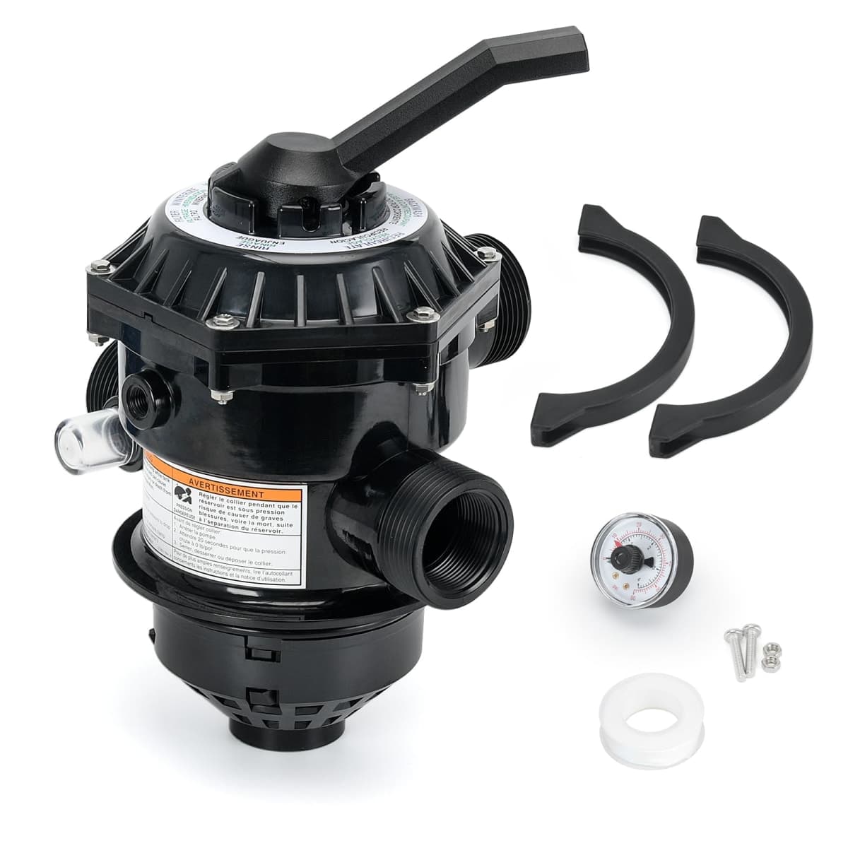 262506 1-1/2-Inch 6-Way Clamp Style Valve Compatible with pentair Multiport Valve,Fit for Tagelus/Sand Dollar/Meteor Pool and Spa Sand Filter (262506) — image 1