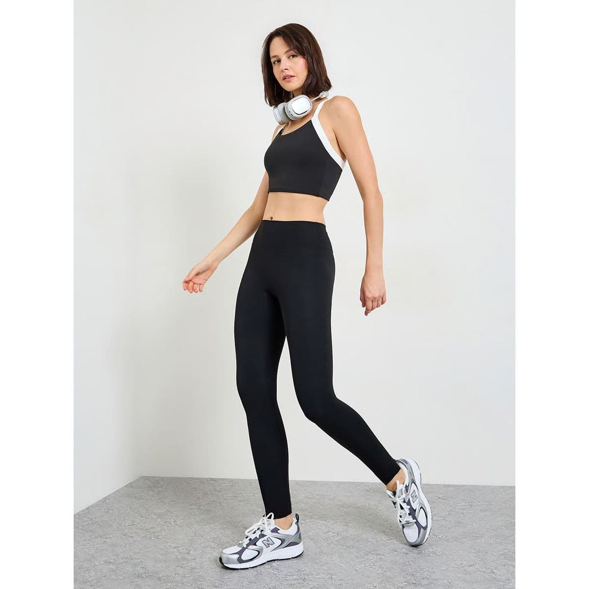 Black High-Waisted Leggings 2pack