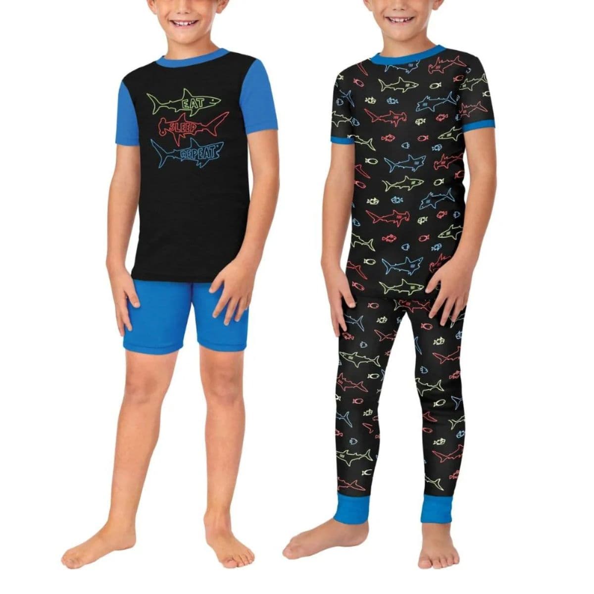 Toddler Boys T Shirt Short Sleeve Shirt Print Cotton Summer Tops Tees Sharks Graphic Boys Tops — image 1