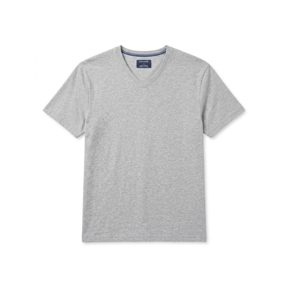 Pierre Cardin Heather Gray V-Neck Tee — image 1