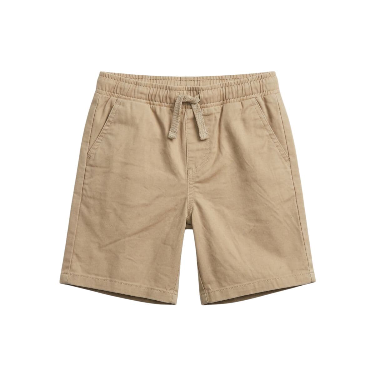Andy & Evan children's khaki pull-on twill shorts — image 1