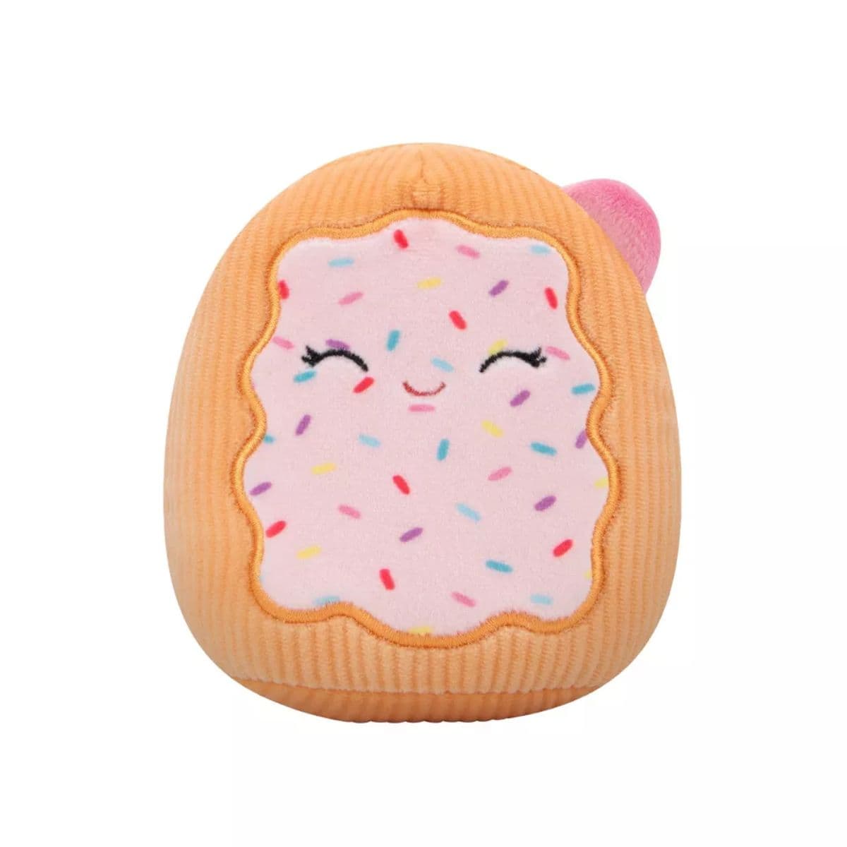 Squishmallows 3.5" Fresa The Toaster Pastry Squeaky Plush Dog Toy — image 1