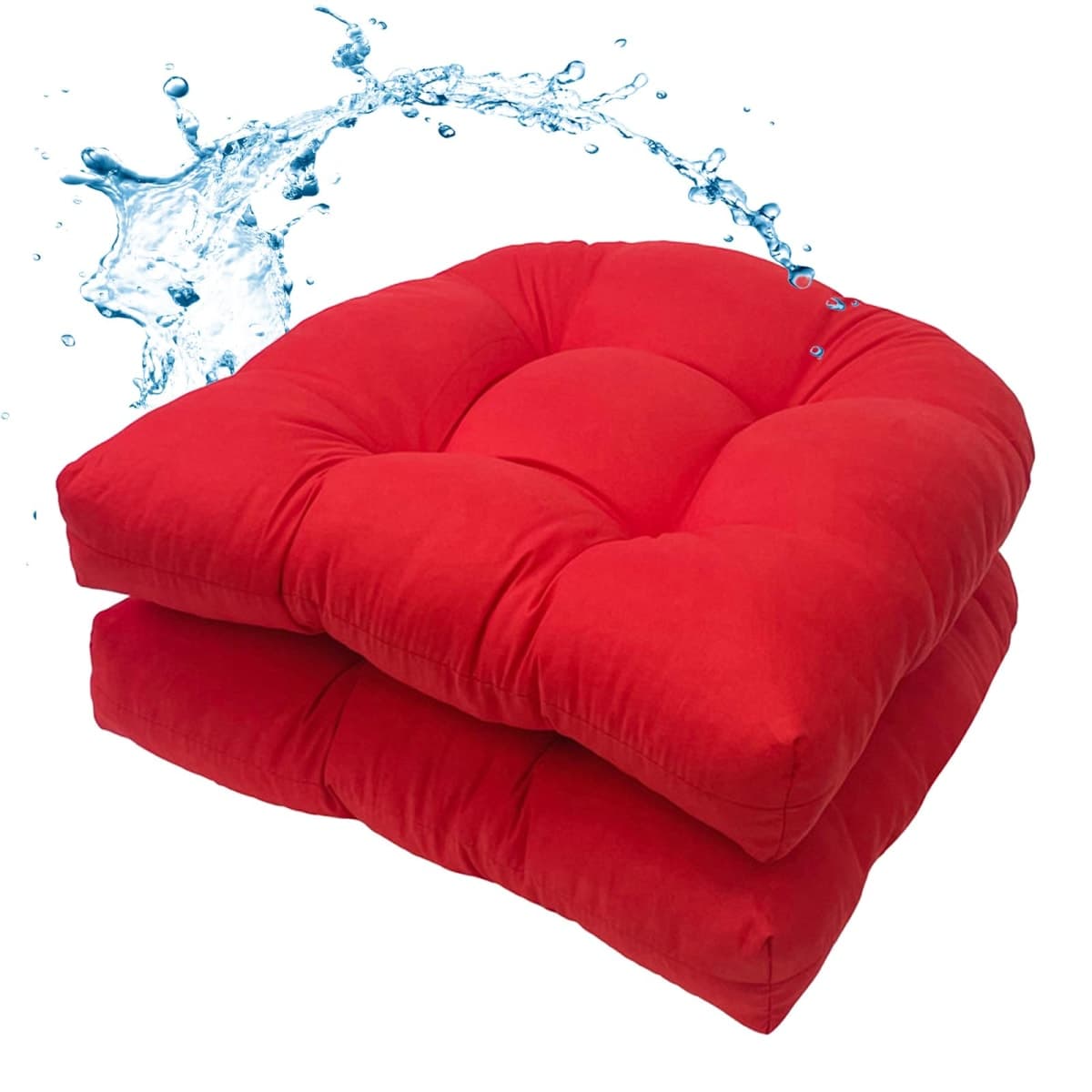 MTMR 2Pcs Outdoor Chair Cushions, Patio Furniture Seat Pads, Waterproof — image 1