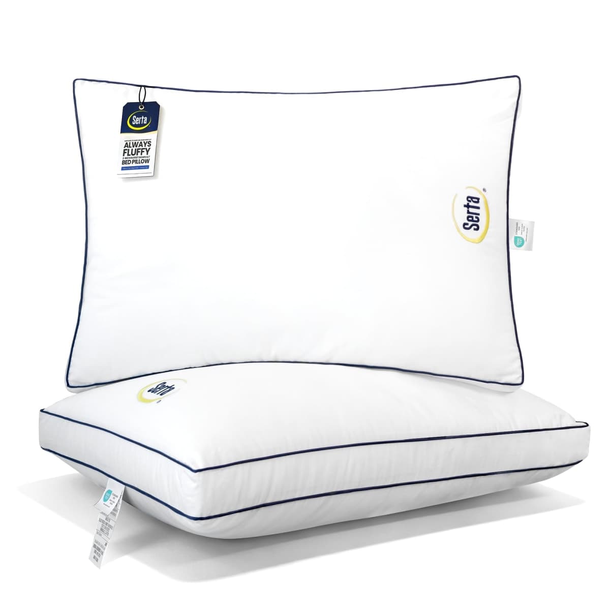 Serta Hotel Collection Bed Pillows Queen/Standard Size Set of 2, 18"x26" — image 1