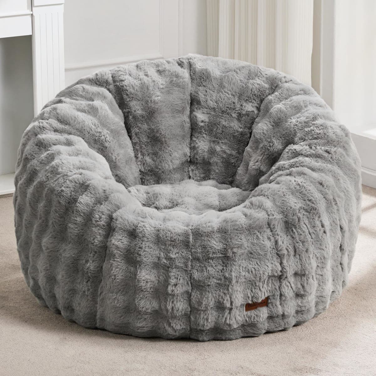 Hobestluk Medium Beanbag Chairs Donut-Shaped Plush Couch Sofa Furniture — image 1