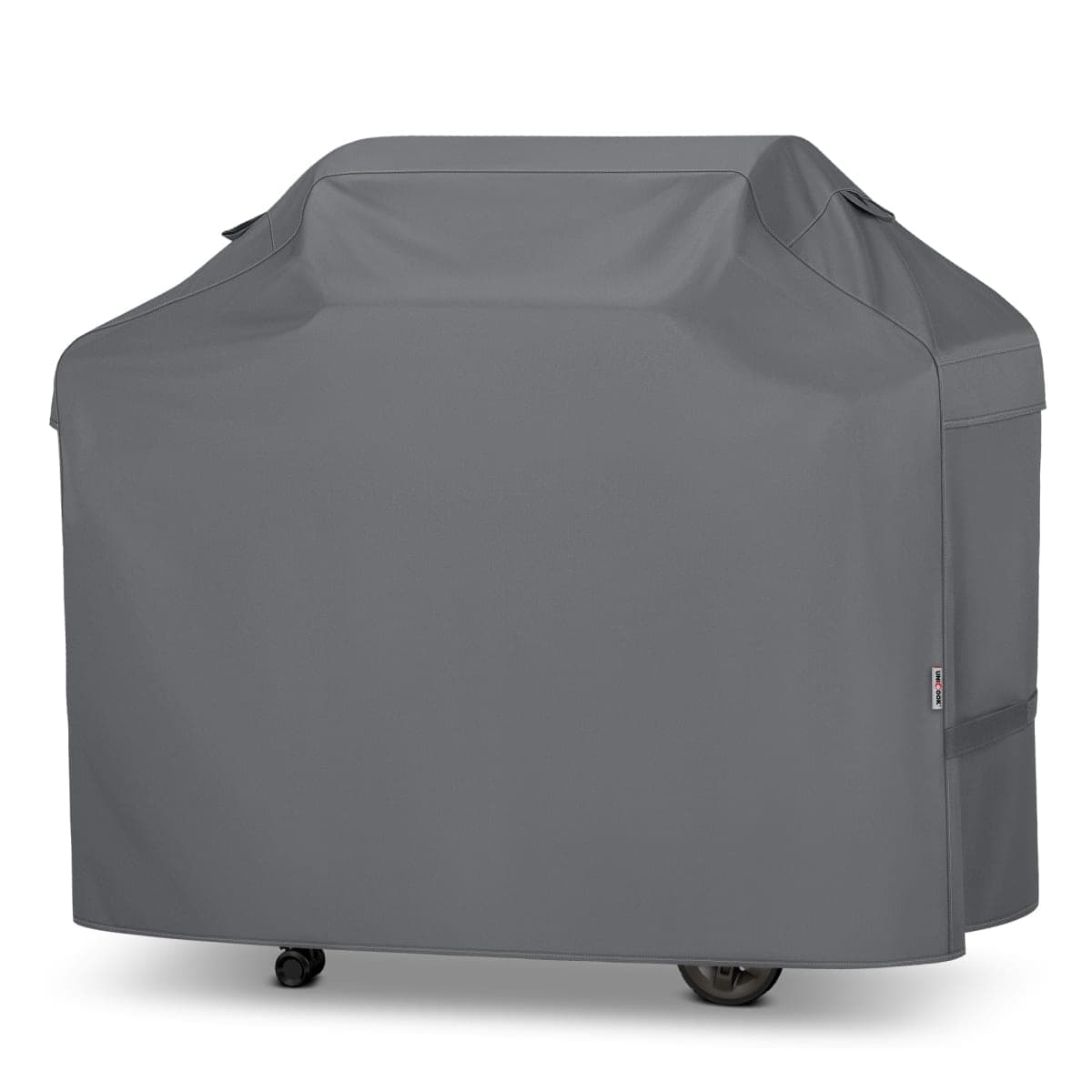 UNICOOK BBQ Cover 55 Inch, Waterproof Heavy Duty Barbecue Grill Cover, Outdoor Housse BBQ, Compatible for Weber, Char-Broil, Nexgrill, Brinkmann Barbecue, UV Resistant Material, Grey — image 1