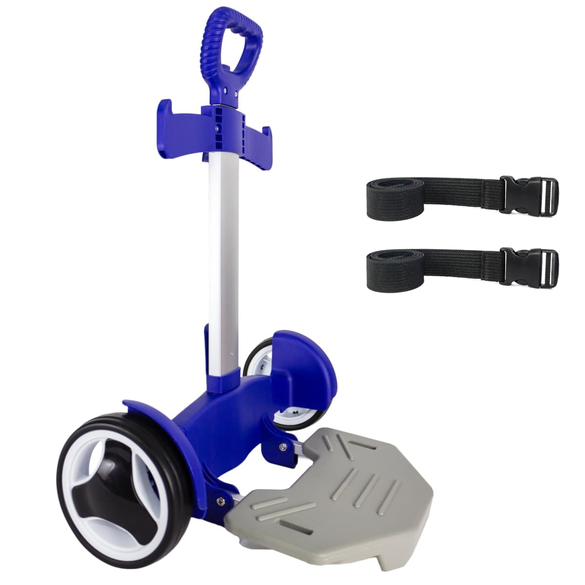 Rolling Backpack Cart, Foldable Luggage Cart with Adjustable Handle