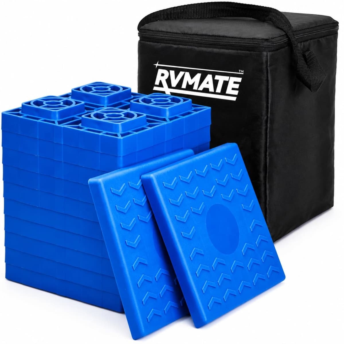 RVMATE 12 Pack RV Leveling Blocks, Camper Trailer Leveling Blocks — image 1