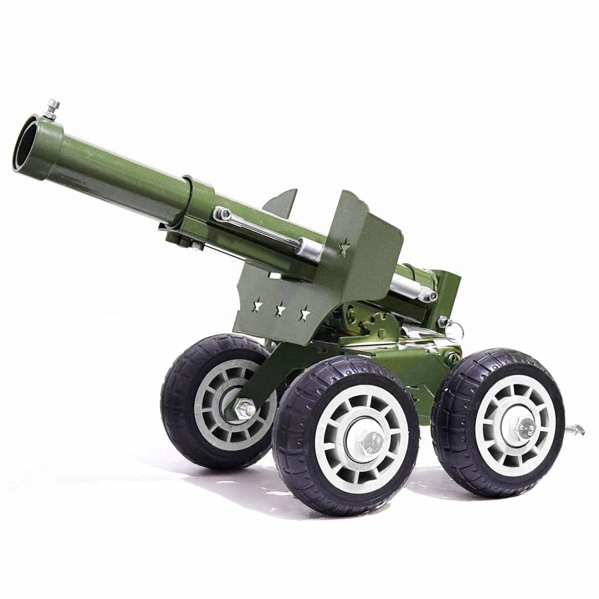 TIETHEKNOT Stainless Steel Mini Cannon Model 24 Inches 13 lbs – A Colossal Firecracker Launcher with Adjustable Angle, Perfect for Celebrations, Outdoor Display, and Collectors’ Showcase — image 1
