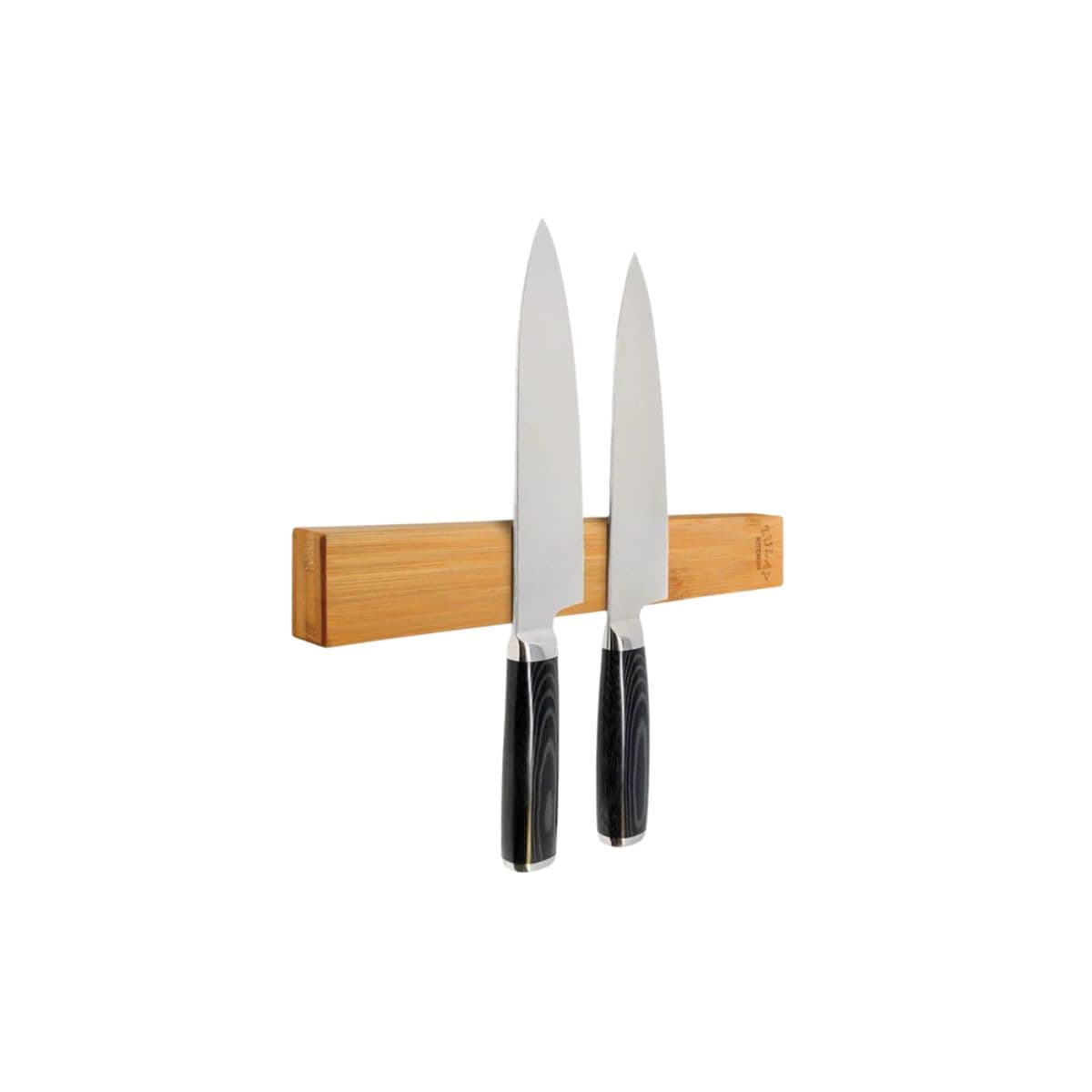 zulay kitchen acacia magnetic knife holder