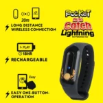 Brook Pocket Auto Catch Lightning device for Pokemon Go. Auto spins, catches, and collects items. Black wristband design.
